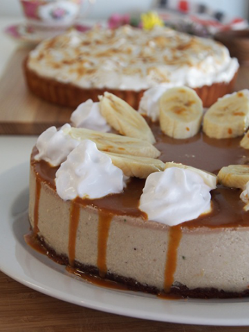 Banoffee cheesecake, Paleo style. 