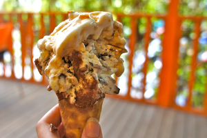 Ice-creams at Gusto Caffe.