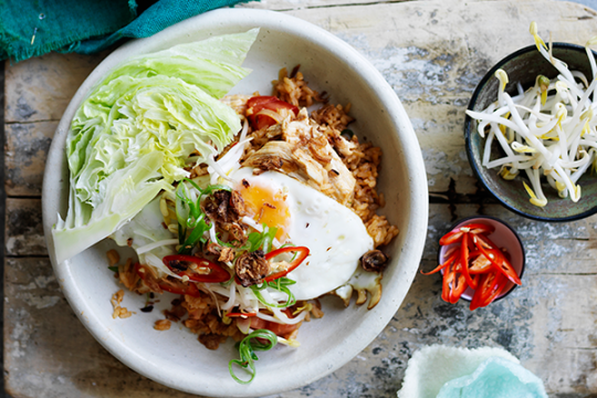 Nasi Goreng is as a staple for Australian surfers in Indonesia.