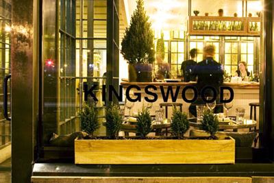 The Kingswood cafe in NYC's West Village. 
