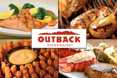 "Australian" food at Outback Steakhouse. 