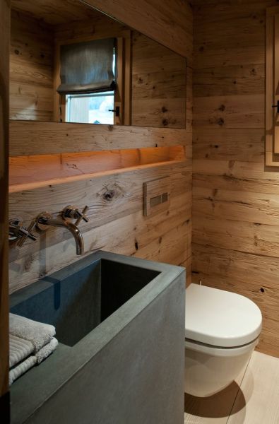 Chalet Gstaad, Switzerland, 2010; bathroom