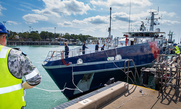 One of Australia's Cape class patrol boats, used in asylum seeker patrols. 