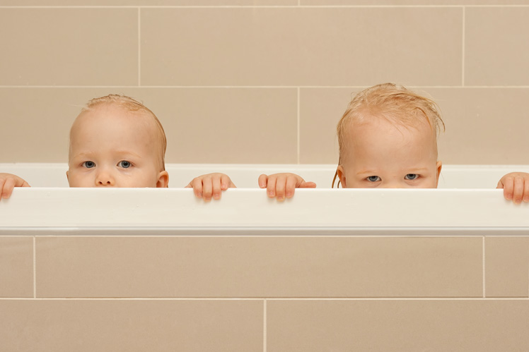 Kids in the bath
