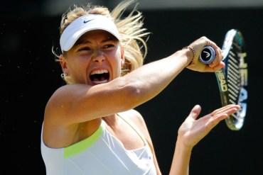 High decibel tennis: Maria Sharapova.