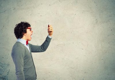 Mobile phone anger