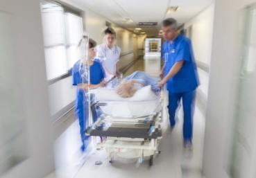 Emergency ward shutter stock