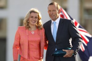 Jacqueline Freney with Prime Minister Tony Abbott.