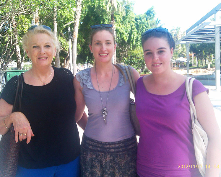 Jennifer (left), with her daughter and grand-daughter. Source: Supplied.