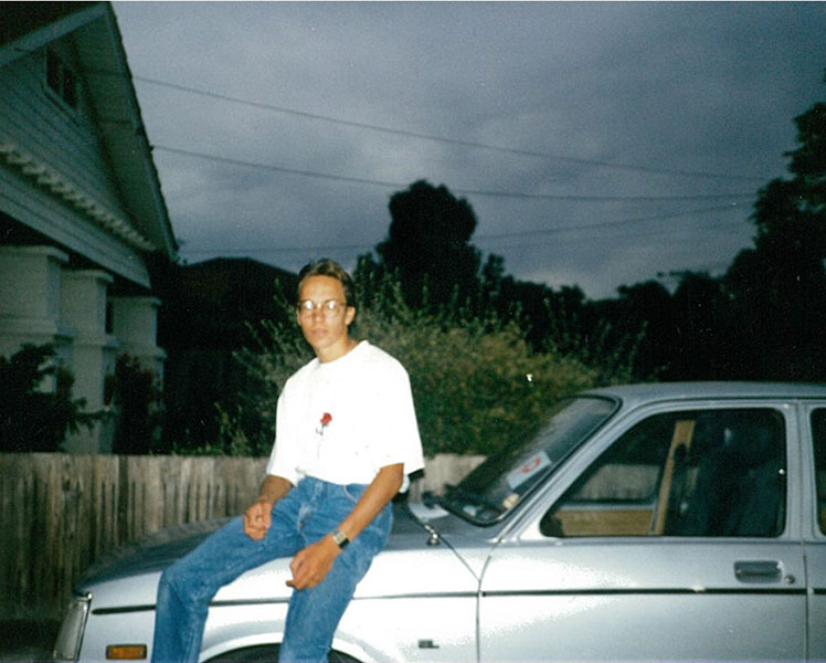 Gabby Leibovich as a young man. Source: Supplied. mon_supplied_100214_gabbyleibovich1