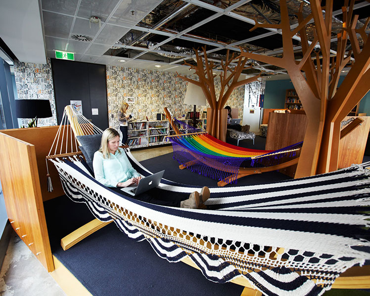 Chilling out at Google's Aussie HQ. Source: Supplied.