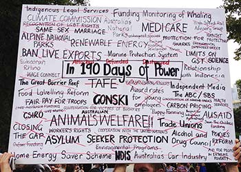 Anti-Abbott protest