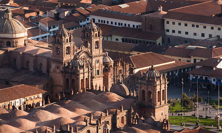 The Peruvian city of Cusco.