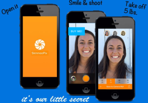 A screenshot of the SkinneePix app.
