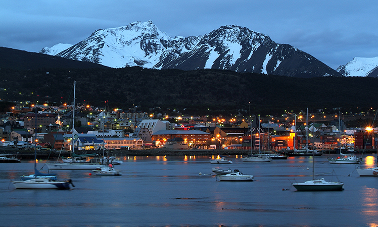 Snowy Ushuaia.