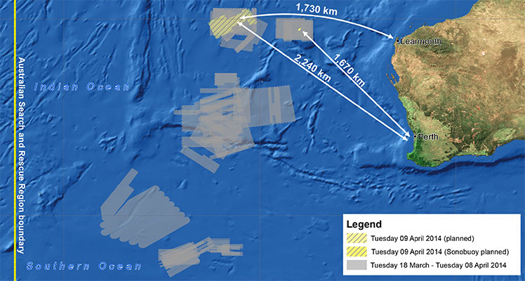 MH370 map