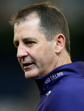 Ross Lyon says his players might as well be wearing saddles. Photo: Getty