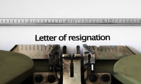 Put your resignation in writing. 
