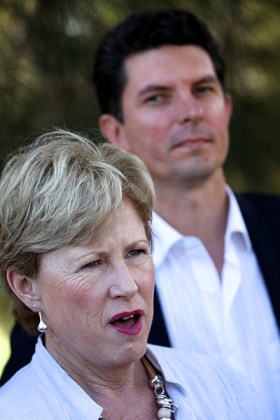 Christine Milne and WA Greens Senator Scott Ludlam. Photo: AAP