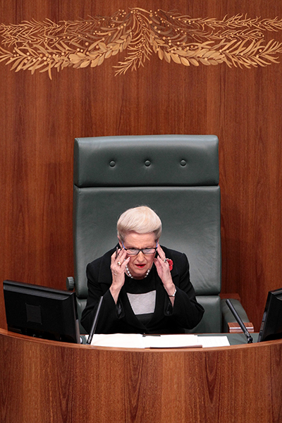 Speaker Bronwyn Bishop was criticised over the use of her official dining suite.