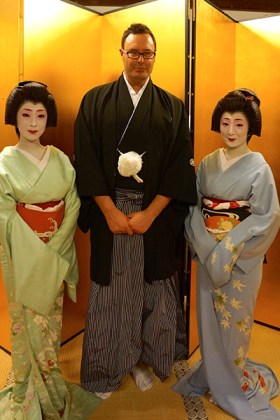 Sake samurai Andre Bishop.