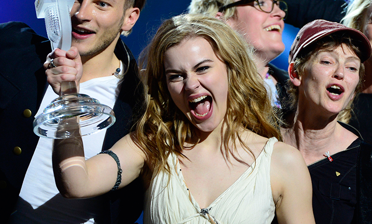 Denmark's Emmelie de Forest wins the 2013 Eurovision Song Contest.