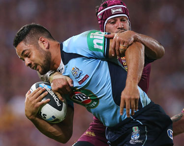 Rhythm section: Jarryd Hayne was the Blues' heartbeat. Photo: Getty
