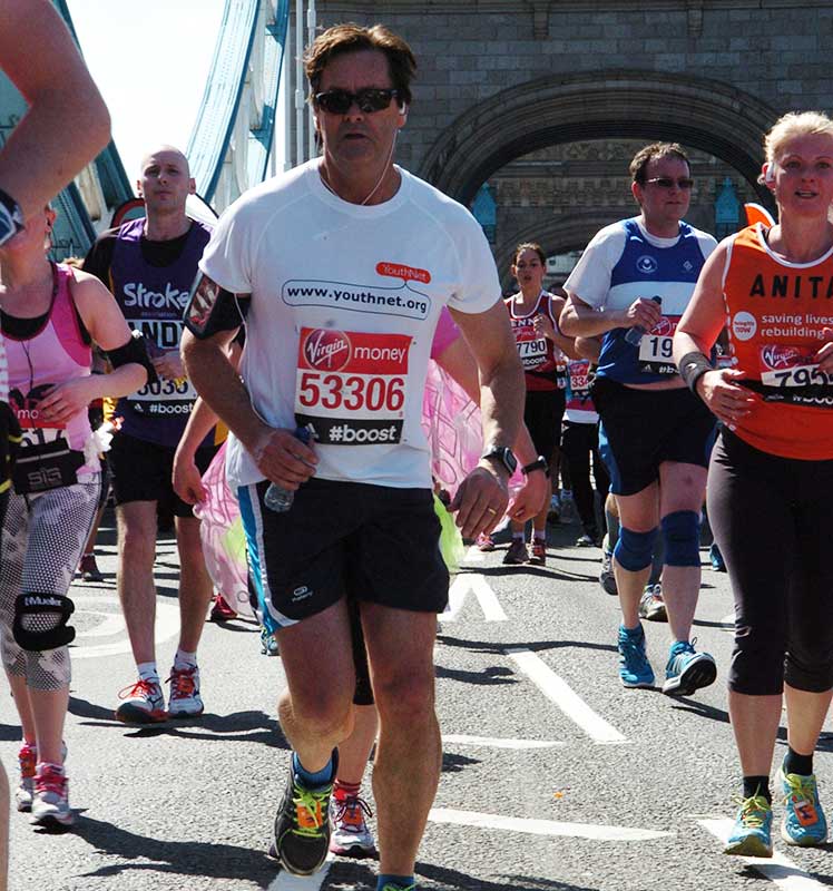 Crossing Tower Bridge.