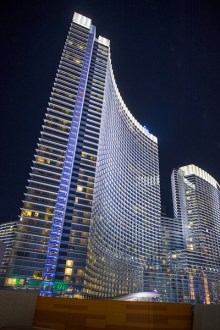 Indoor hiking is offered at Aria.