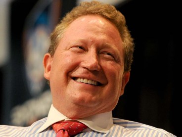 Mining billionaire Andrew "Twiggy" Forrest. Getty