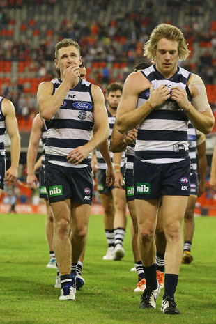 The Cats ponder their fate after the loss to the Suns. Photo: Getty