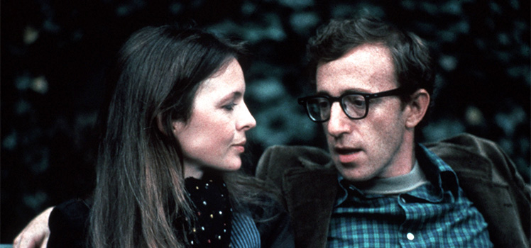 Annie Hall: Diane Keaton and Woody Allen. Photo: AAP