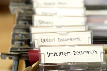 Files important documents