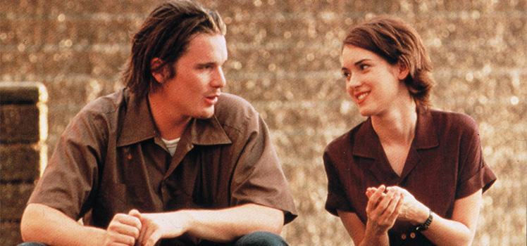 Reality Bites: Ethan Hawke and Winona Ryder. Photo: AAP