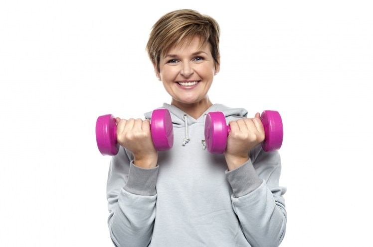 Dumbbells are versatile and relatively cheap. Source: Shutterstock