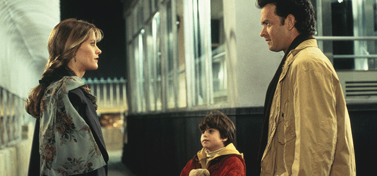 Sleepless in Seattle: Meg Ryan, Ross Malinger and Tom Hanks. Photo: AAP