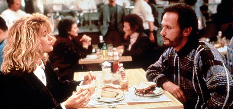 When Harry Met Sally: Meg  Ryan and Billy Crystal. Photo: AAP