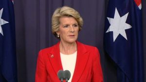 Foreign Minister Julie Bishop.