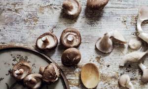 Shiitake mushrooms.