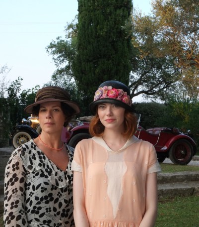 Marcia Gay Harden and Emma Stone as mother and daughter in 'Magic in the Moonlight'.