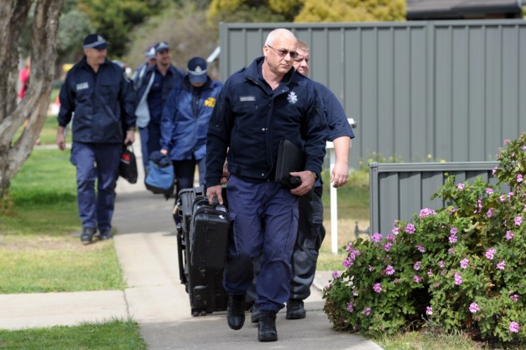More than 100 police raided seven Melbourne properties on Tuesday. Source: AAP.