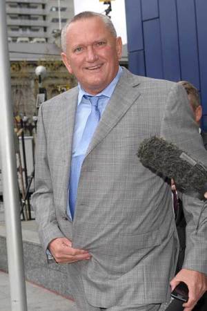 Interested onlooker: Stephen Dank took in the show. Photo: Getty