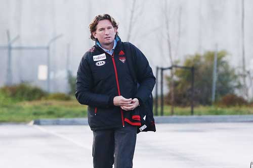 Out in the cold: Will Hird's future at Essendon come under more scrutiny?