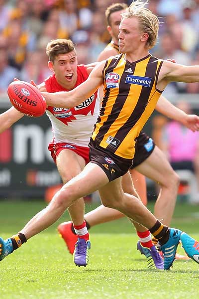 Son of a gun: Will Langford kicked three goals. Photo: Getty