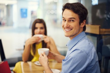 couple having coffee
