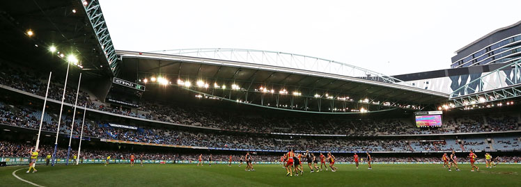 Etihad Stadium had the worst crowd numbers in its history. Photo: Getty