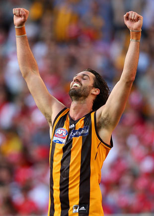 Former Eagle and Swan Matt Spangher, a perennial grand final emergency, was a bridesmaid no more. Photo: Getty