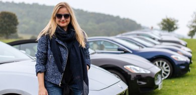 Woman car show
