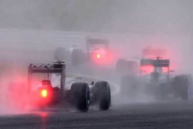 Why was the race allowed to proceed under such poor conditions? Photo: Getty
