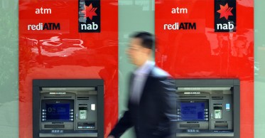 NAB bank logo and ATMs